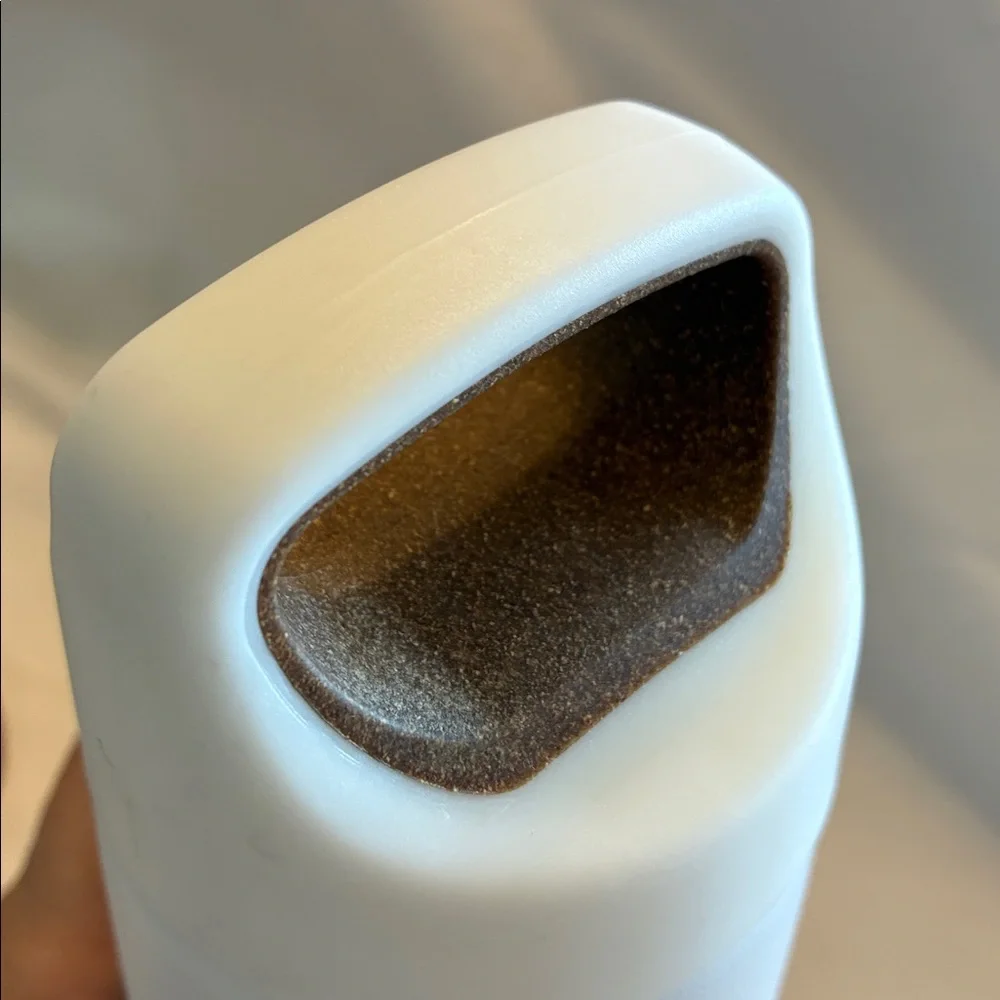 Perka White Water Bottle Recycled Cork Bottom and Top Chopra On Side Thermal